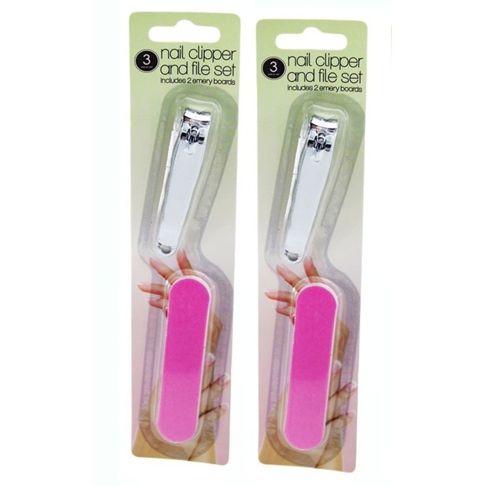 10 Pack Unbranded 2 Pcs Nail Clipper & File Set